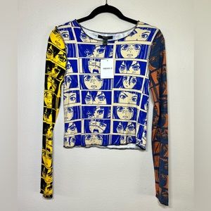 Cute FOREVER21 anime knit top